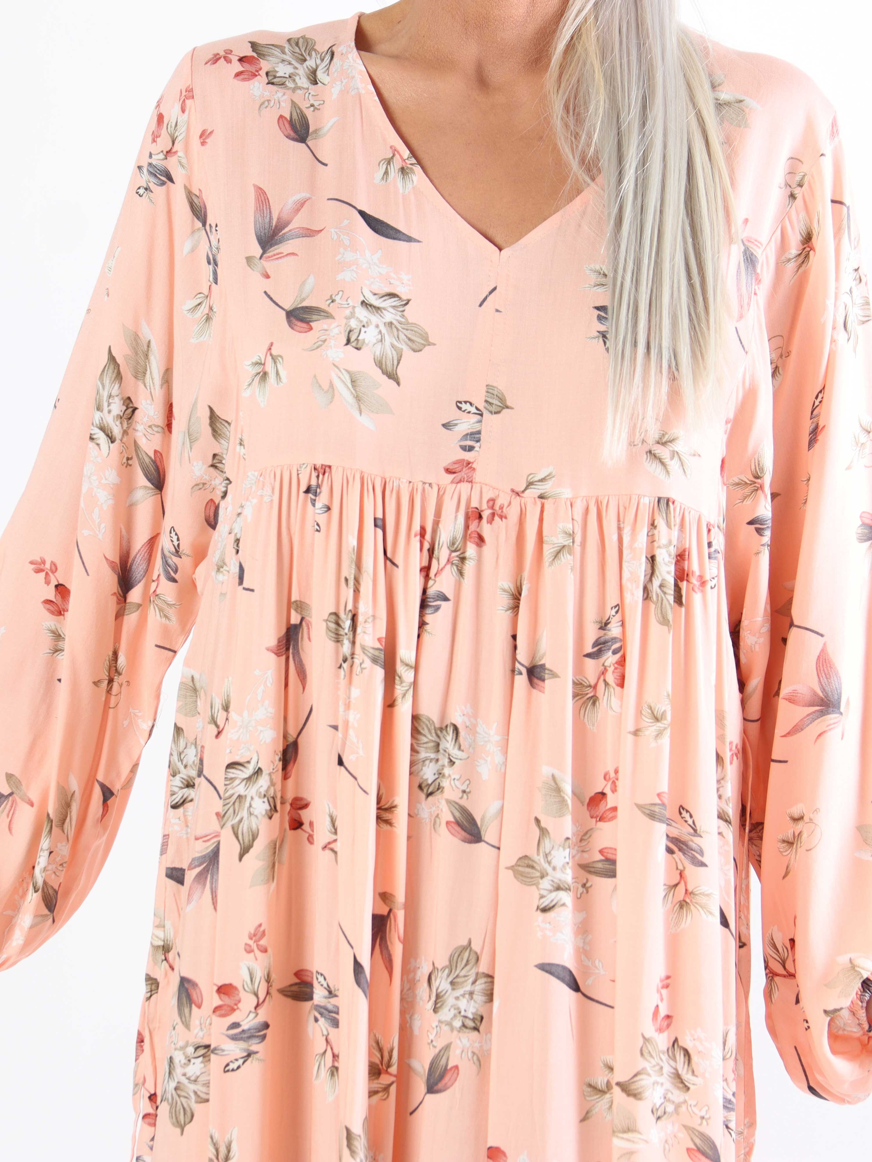 Michelle - Sød plussize blomstret kjole